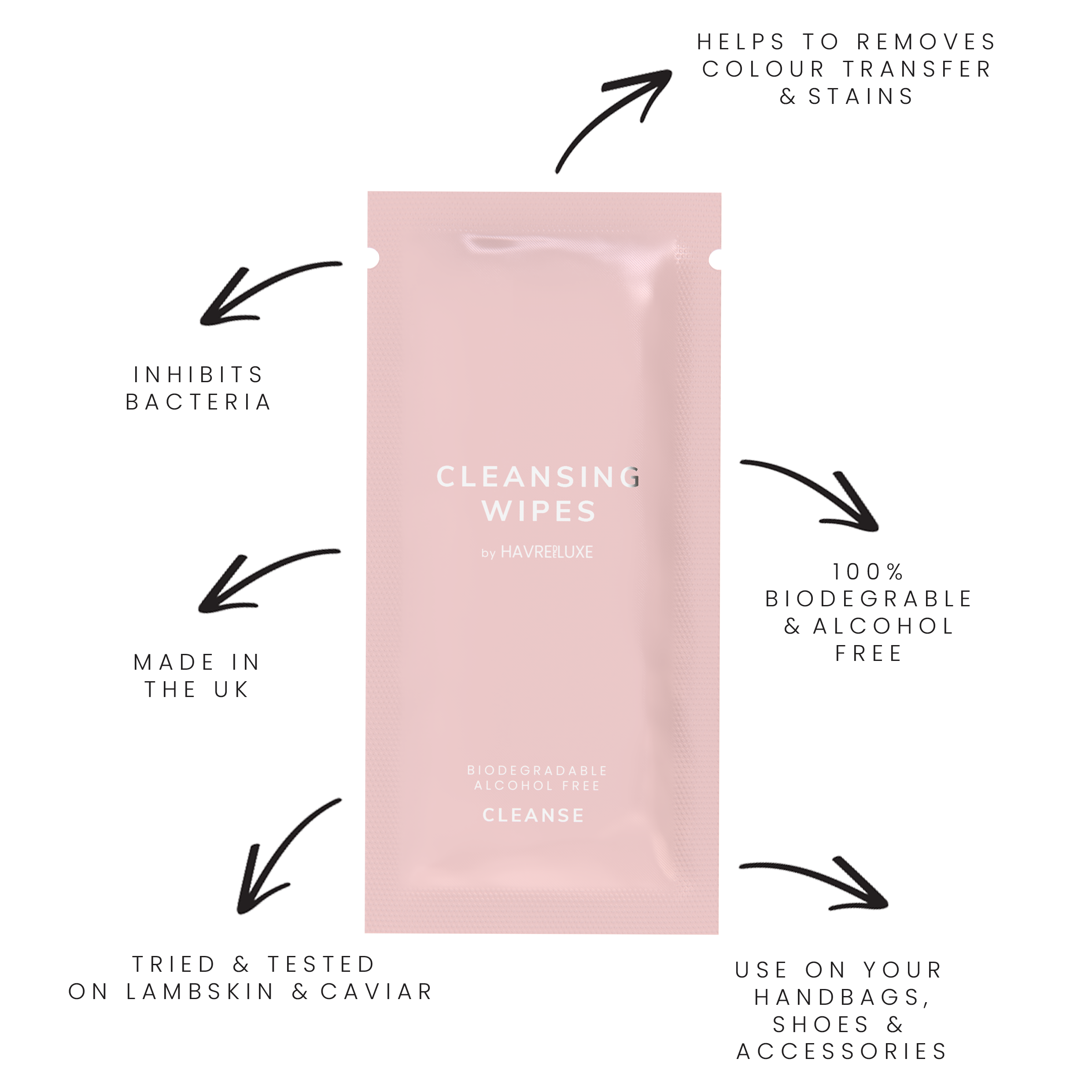 Lingette nettoyante unique pour tissu et cuir